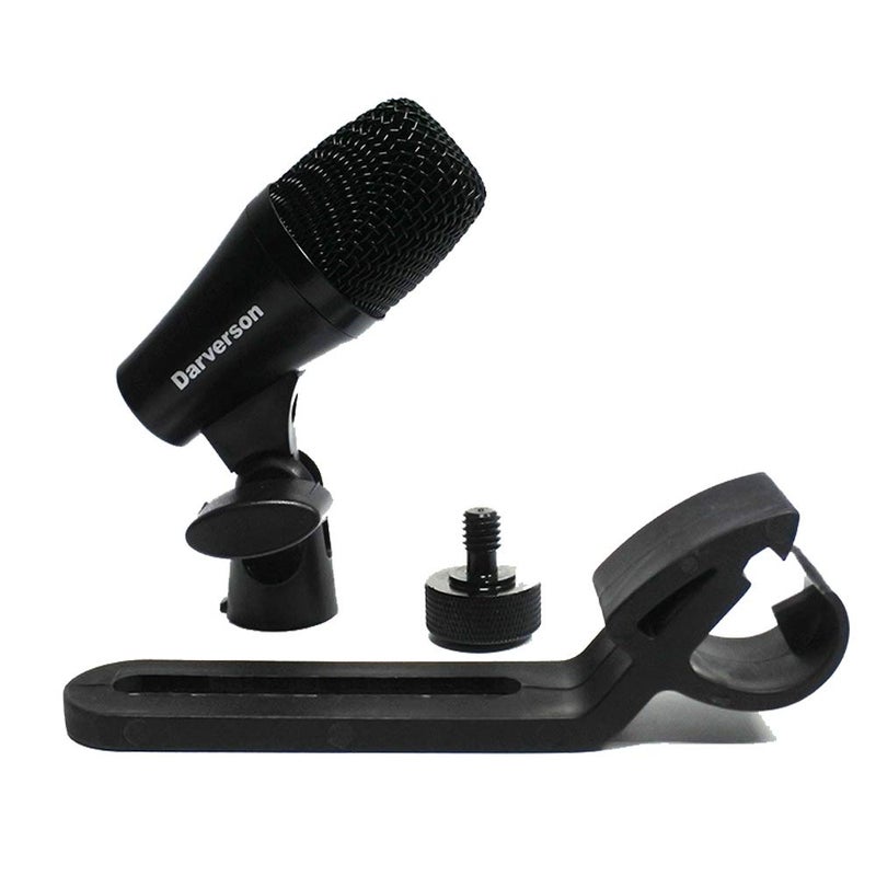 Darverson Cardioid Dynamic Tom Snare Drum Microphone Mic for Drum Kit Percussion Instrument Sound Pickup with Fixed Holder Mount - Image 5